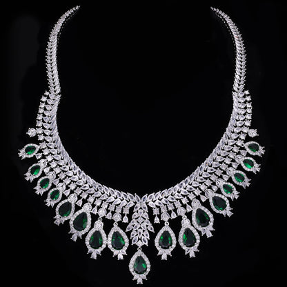 Parure Royale Émeraude – Bijoux Mariée Luxe 4 Pièces
(Édition Limitée – Style Dubaï 2024)
Référence : ZY-DZ279
Prix : 149,90 € (au lieu de 179,90 €)