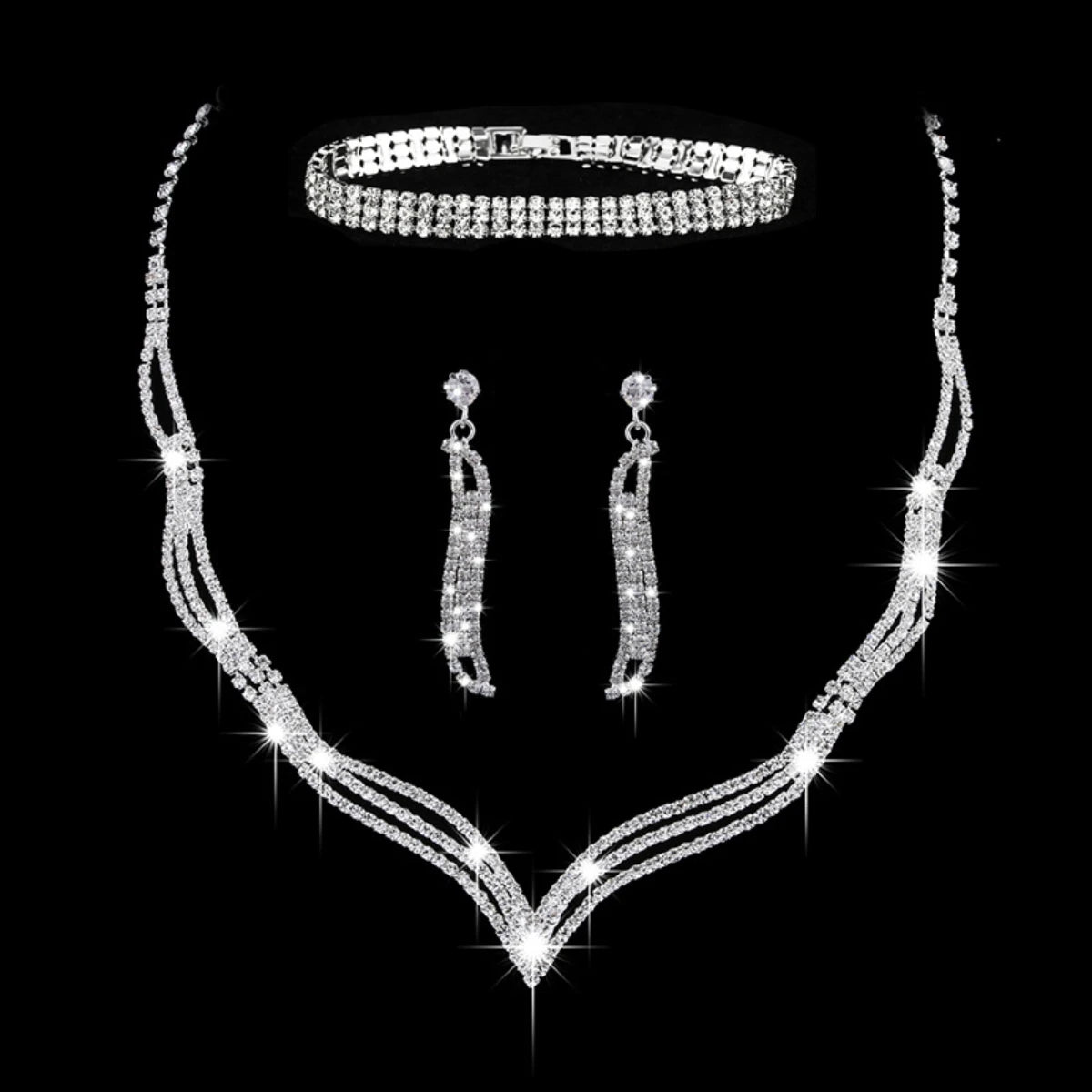 Parure Cristalline – Collection Griffes & Lumière (Édition Élégance)
