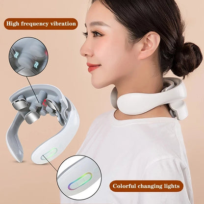 Collier de Massage Intelligent Cervical – Chauffant & Ergonomique