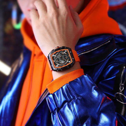 Montre CURREN 8442 – Design Rectangulaire & Style Sport Chic (Édition Limitée)