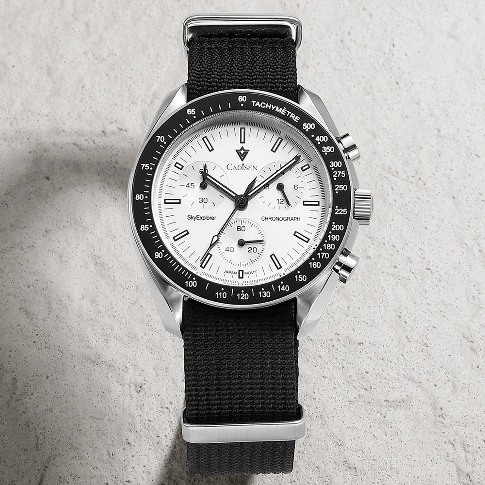 CADISEN C7064 – Chronographe Prestige VK68 (Édition Sport Vintage)