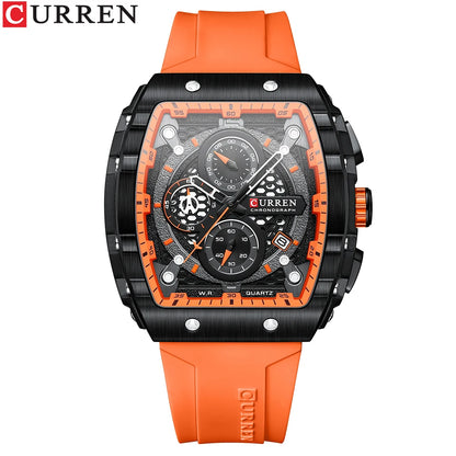 Montre CURREN 8442 – Design Rectangulaire & Style Sport Chic (Édition Limitée)