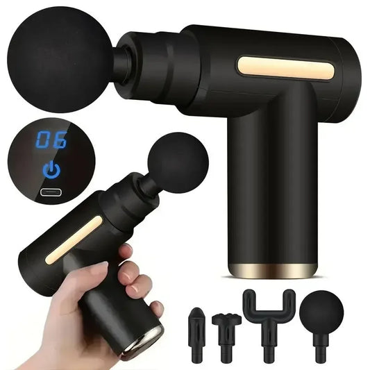Mini Pistolet de Massage Musculaire – Recharge USB-C (5 couleurs)
