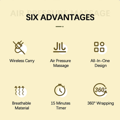 Massage Jambes Sans Fil 360° – Compression Air & Relaxation Musculaire