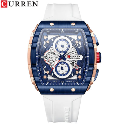 Montre CURREN 8442 – Design Rectangulaire & Style Sport Chic (Édition Limitée)