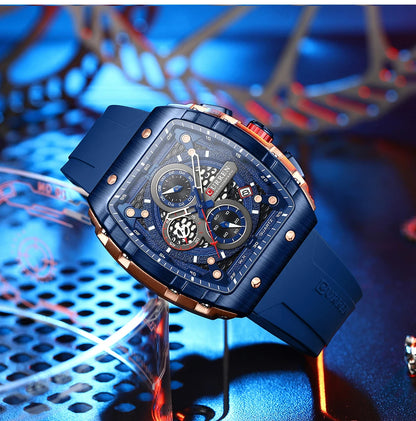 Montre CURREN 8442 – Design Rectangulaire & Style Sport Chic (Édition Limitée)