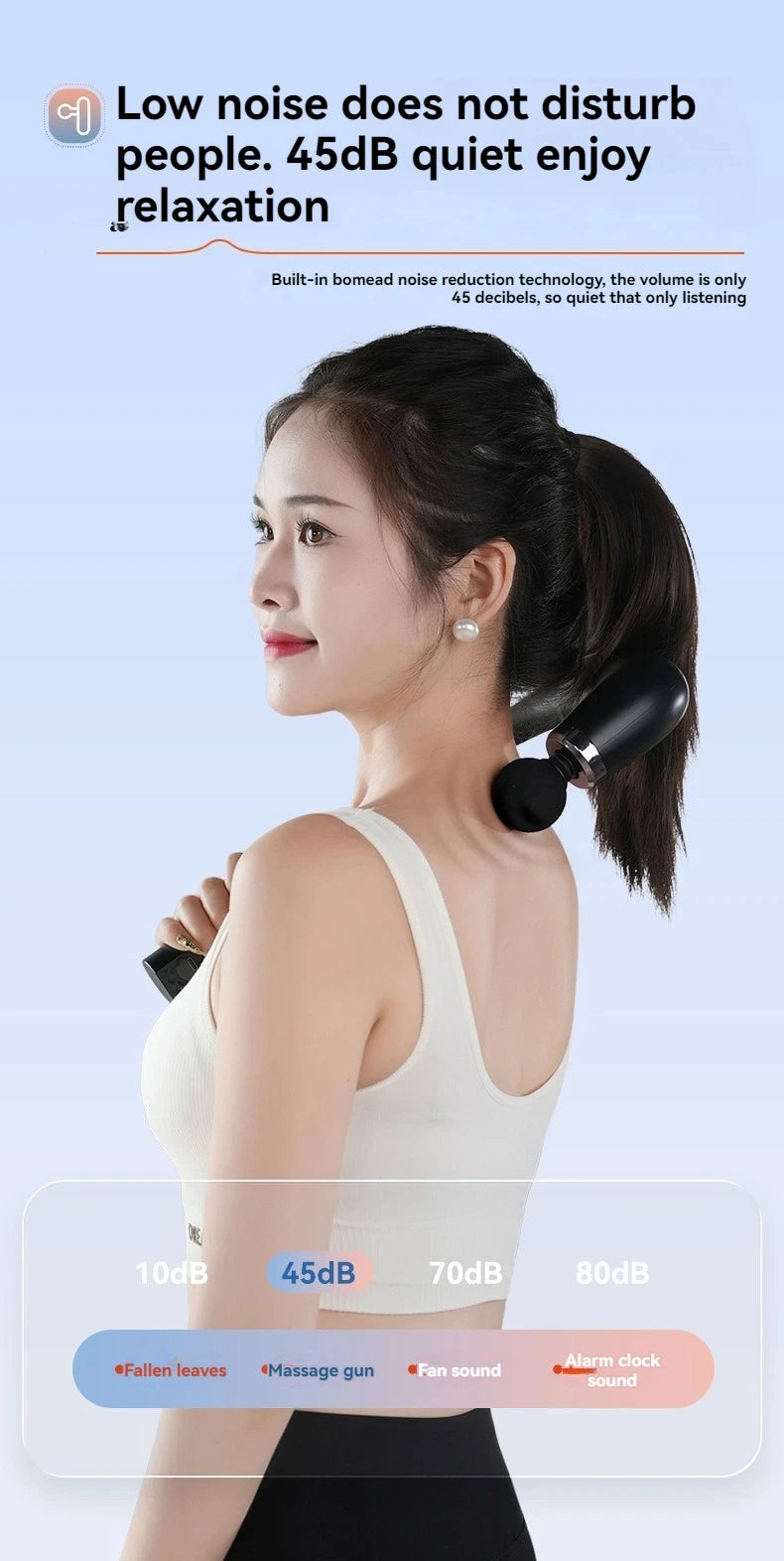Massage Marteau Électrique – Smart Gun Rechargeable | 9 Modes
