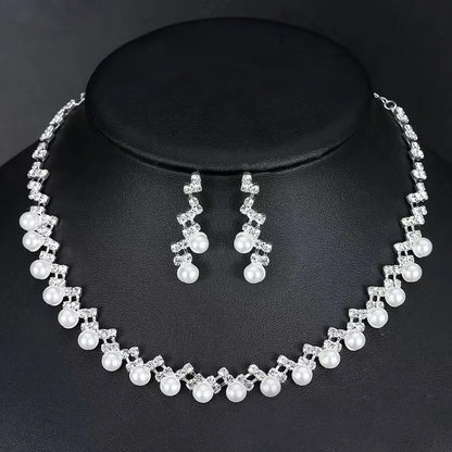 Parure Bijoux Cristal BLIJERY – Collier & Boucles Élégantes (Plusieurs Styles au Choix)