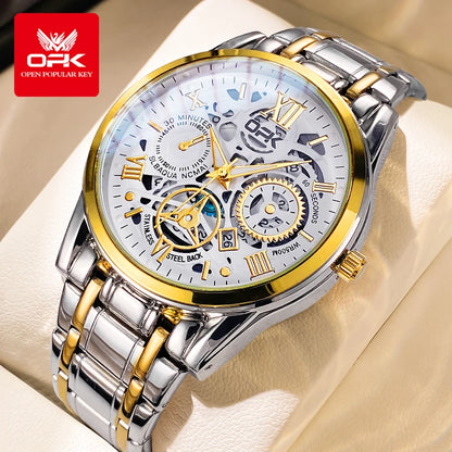 Montre OPK8135 – Harmonie Mécanique (Édition Dual-Ton)