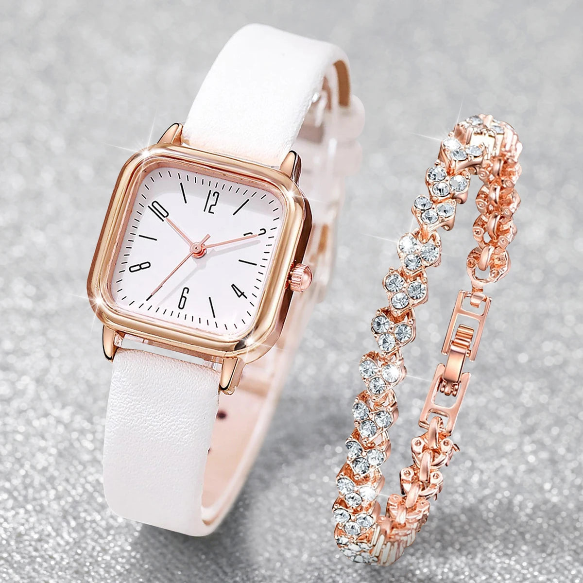 Montre Élégance Étoilée – Coffret 2 pièces