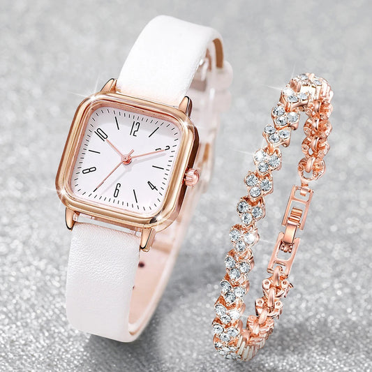 Montre Élégance Étoilée – Coffret 2 pièces