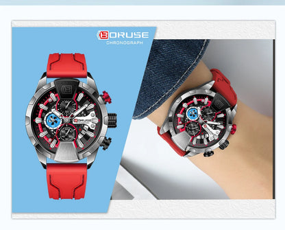 Montre BORUSE Chronographe Homme – Sport & Puissance (5 coloris)