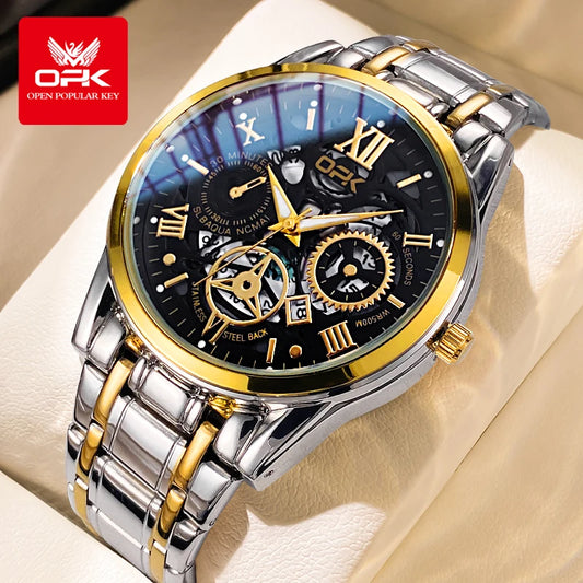 Montre OPK8135 – Harmonie Mécanique (Édition Dual-Ton)