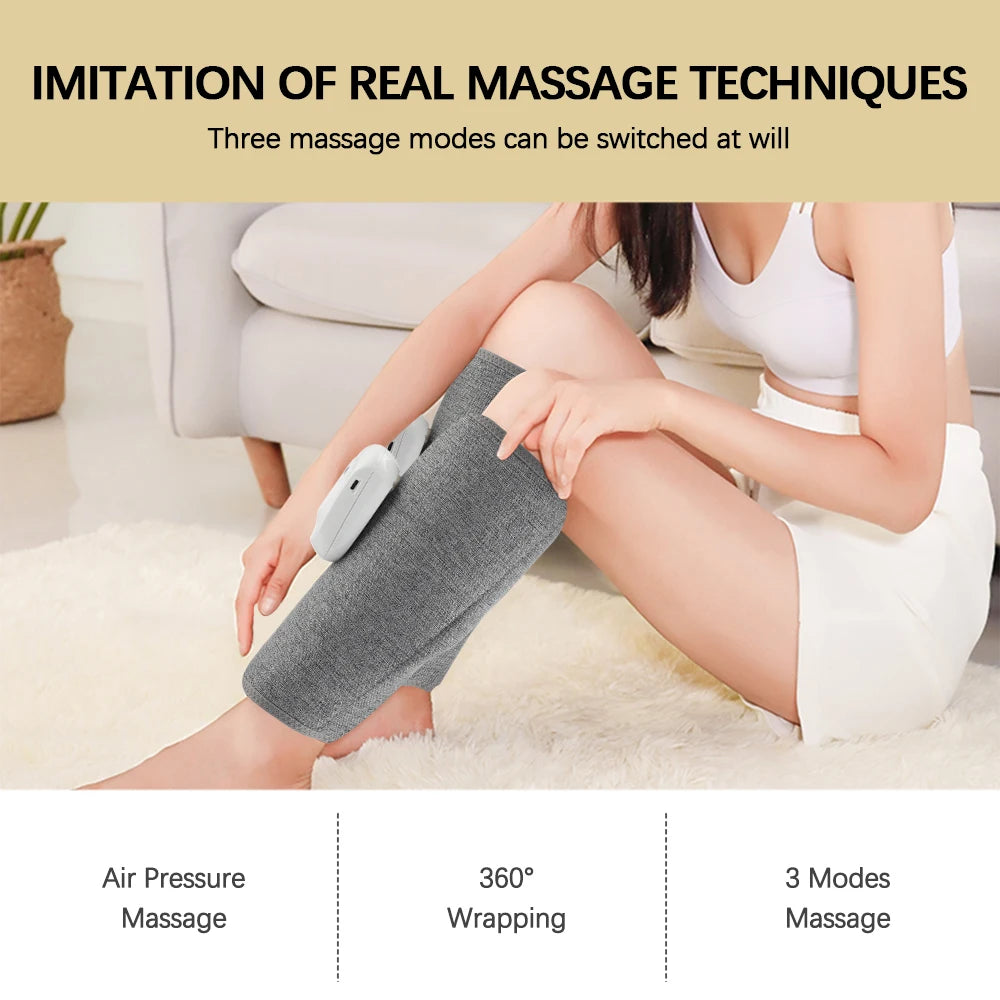Massage Jambes Sans Fil 360° – Compression Air & Relaxation Musculaire