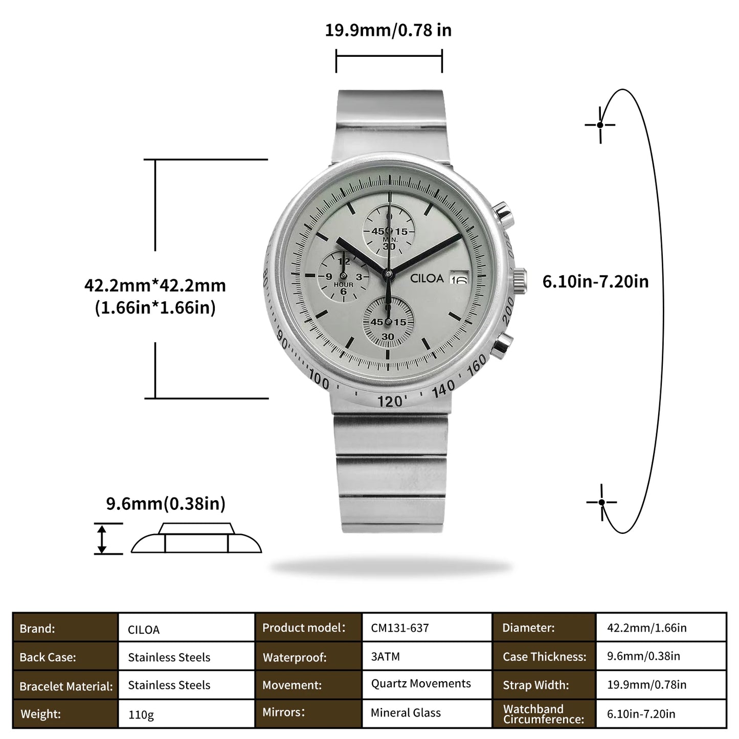 Montre CILOA – Épure Suprême (Édition Architecte)
