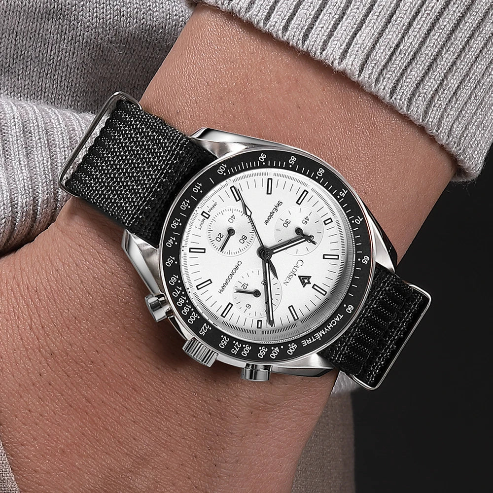 CADISEN C7064 – Chronographe Prestige VK68 (Édition Sport Vintage)