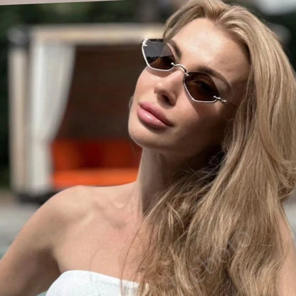 Lunettes YY96 – Lunettes de Soleil Cat Eye Métal & Glamour