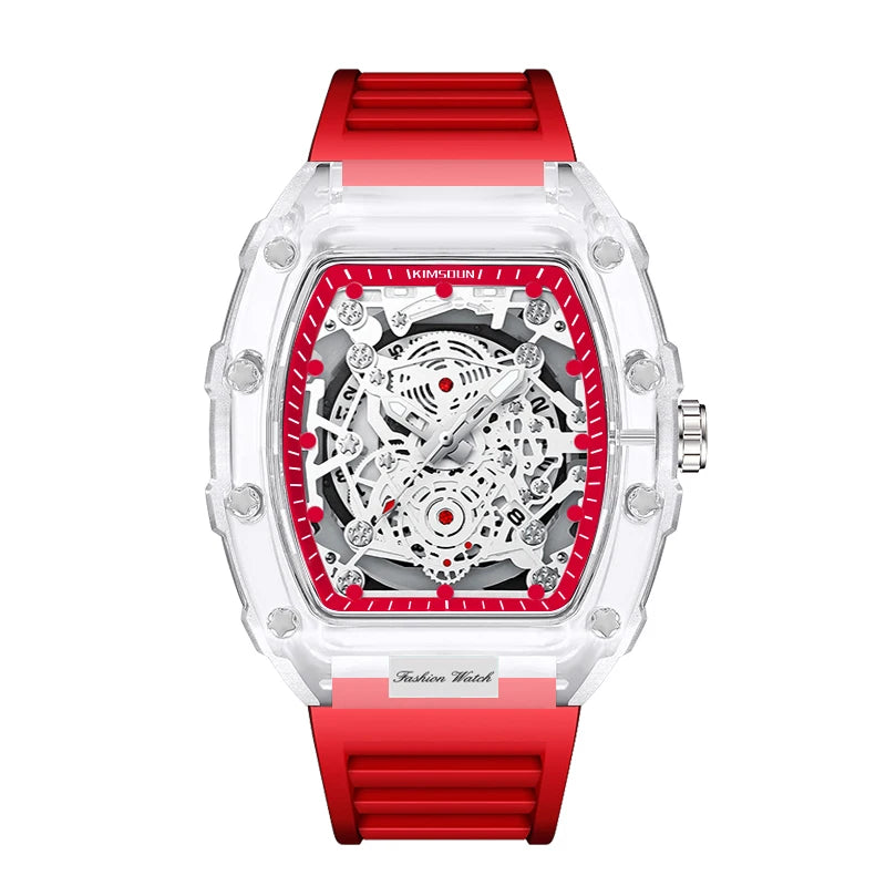 Montre “Squelette de Lumière” – Quartz Transparent de Luxe (Édition Limitée)
