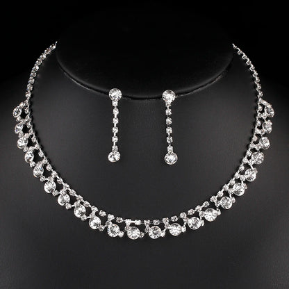 Parure Bijoux Cristal BLIJERY – Collier & Boucles Élégantes (Plusieurs Styles au Choix)