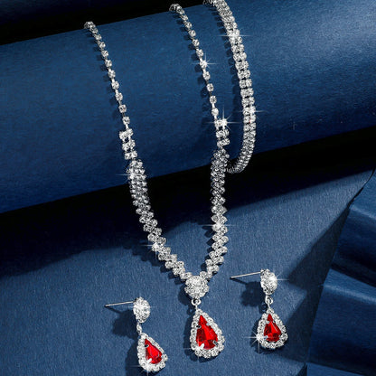 Parure Mariée – Série Claw Chain Goutte d’Eau (4 pièces)