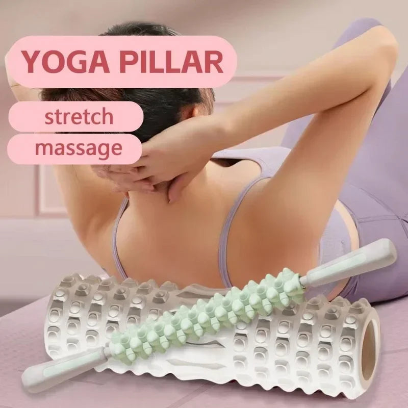Rouleau de Massage Yoga & Fitness – Étirement Musculaire & Récupération