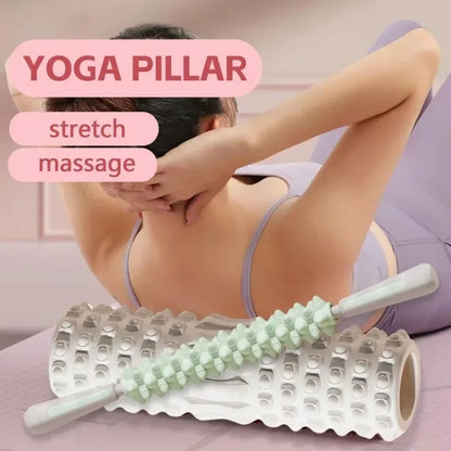 Rouleau de Massage Yoga & Fitness – Étirement Musculaire & Récupération