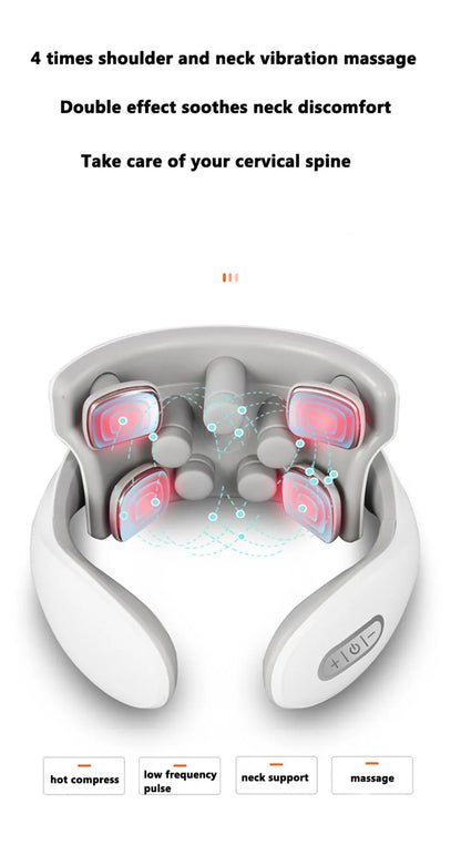 Collier de Massage Intelligent Cervical – Chauffant & Ergonomique