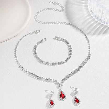 Parure Mariée – Série Claw Chain Goutte d’Eau (4 pièces)