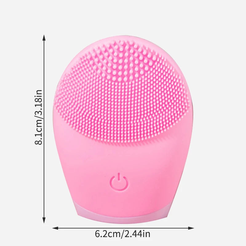 Brosse Nettoyante Visage Électrique en Silicone