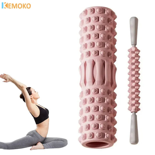 Rouleau de Massage Yoga & Fitness – Étirement Musculaire & Récupération