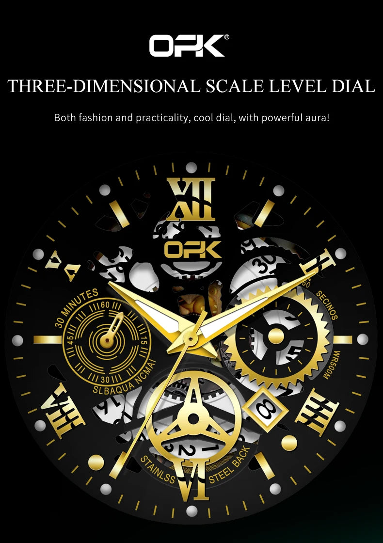 Montre OPK8135 – Harmonie Mécanique (Édition Dual-Ton)