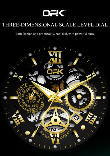 Montre OPK8135 – Harmonie Mécanique (Édition Dual-Ton)