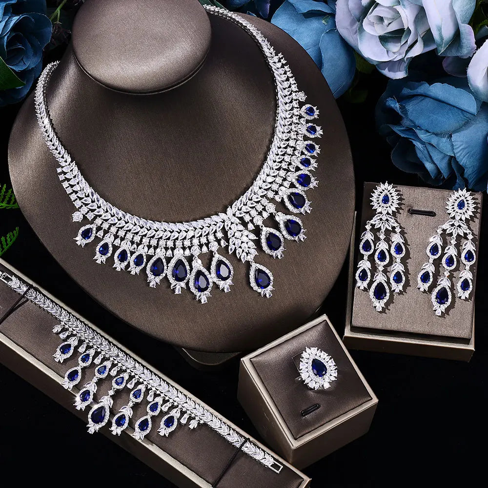 Parure Royale Émeraude – Bijoux Mariée Luxe 4 Pièces
(Édition Limitée – Style Dubaï 2024)
Référence : ZY-DZ279
Prix : 149,90 € (au lieu de 179,90 €)