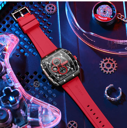 Montre CURREN 8442 – Design Rectangulaire & Style Sport Chic (Édition Limitée)