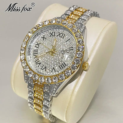 MISSFOX Divine Rose – Montre Femme de Luxe à Strass | L’élégance qui laisse une empreinte