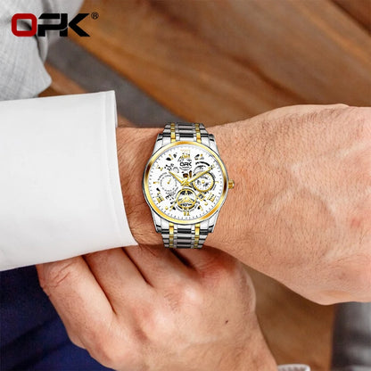Montre OPK8135 – Harmonie Mécanique (Édition Dual-Ton)
