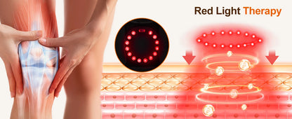 Appareil de Massage Intelligent pour Genou – Vibration & Chaleur Rouge Thérapeutique
