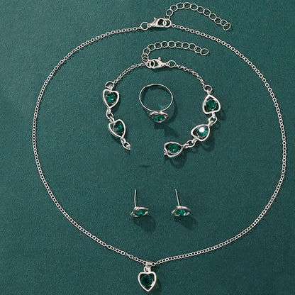 Coffret Bijoux & Montre Émeraude Royale – Élégance Absolue & Cadeau de Rêve