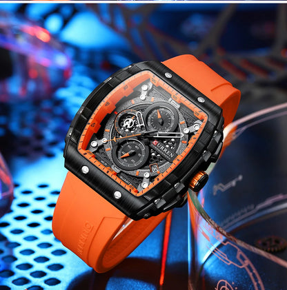 Montre CURREN 8442 – Design Rectangulaire & Style Sport Chic (Édition Limitée)