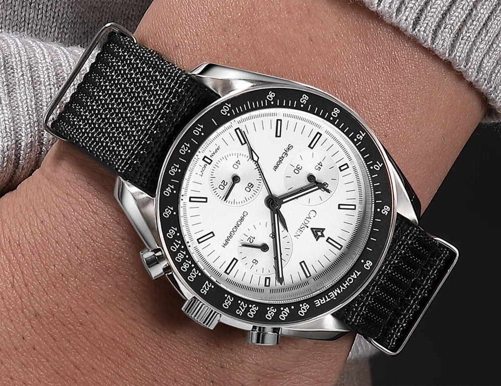 CADISEN C7064 – Chronographe Prestige VK68 (Édition Sport Vintage)