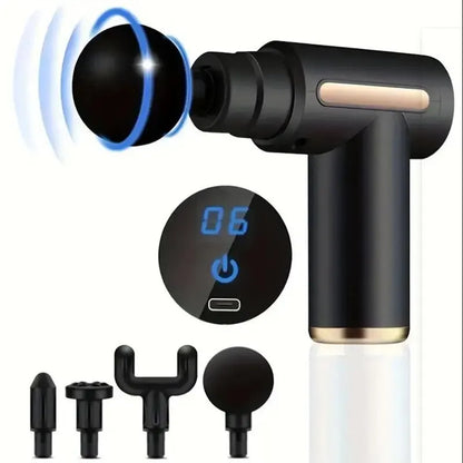 Pistolet de Massage Profond – 6 ou 30 Vitesses | Recharge USB-C
