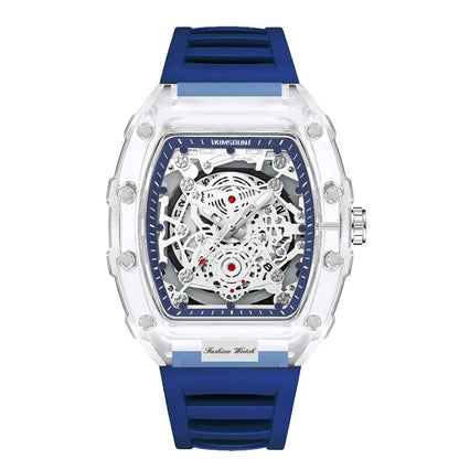 Montre “Squelette de Lumière” – Quartz Transparent de Luxe (Édition Limitée)