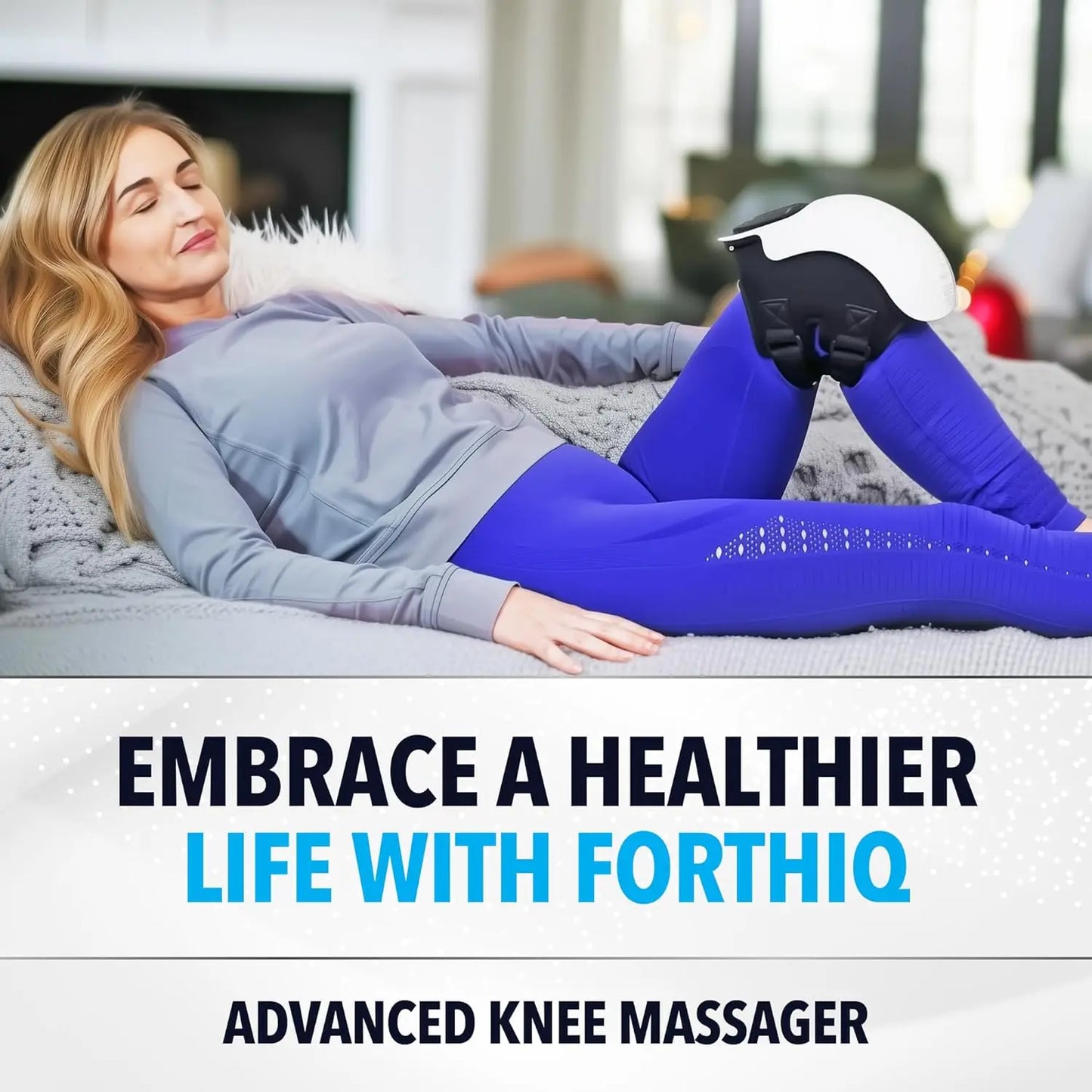 Appareil de Massage Intelligent pour Genou – Vibration & Chaleur Rouge Thérapeutique