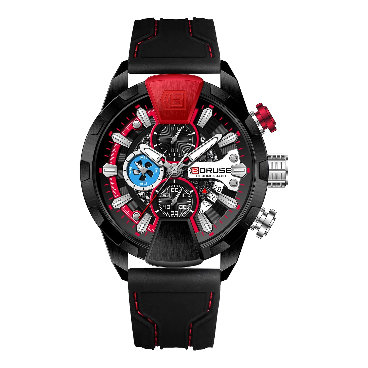 Montre BORUSE Chronographe Homme – Sport & Puissance (5 coloris)