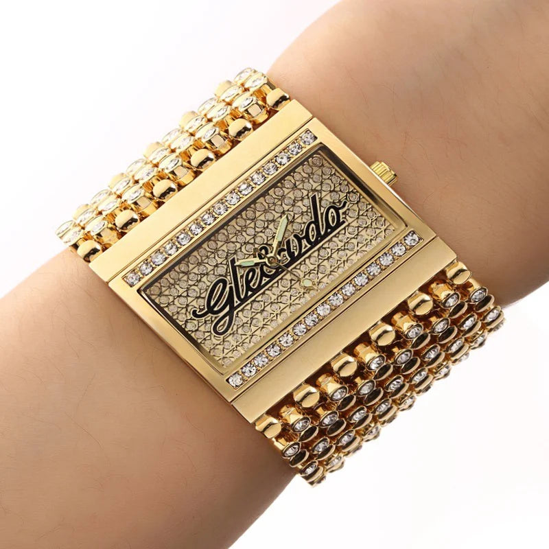 G&D G027 – Montre Bijou Femme Dorée (Édition Glamour & Élégance)