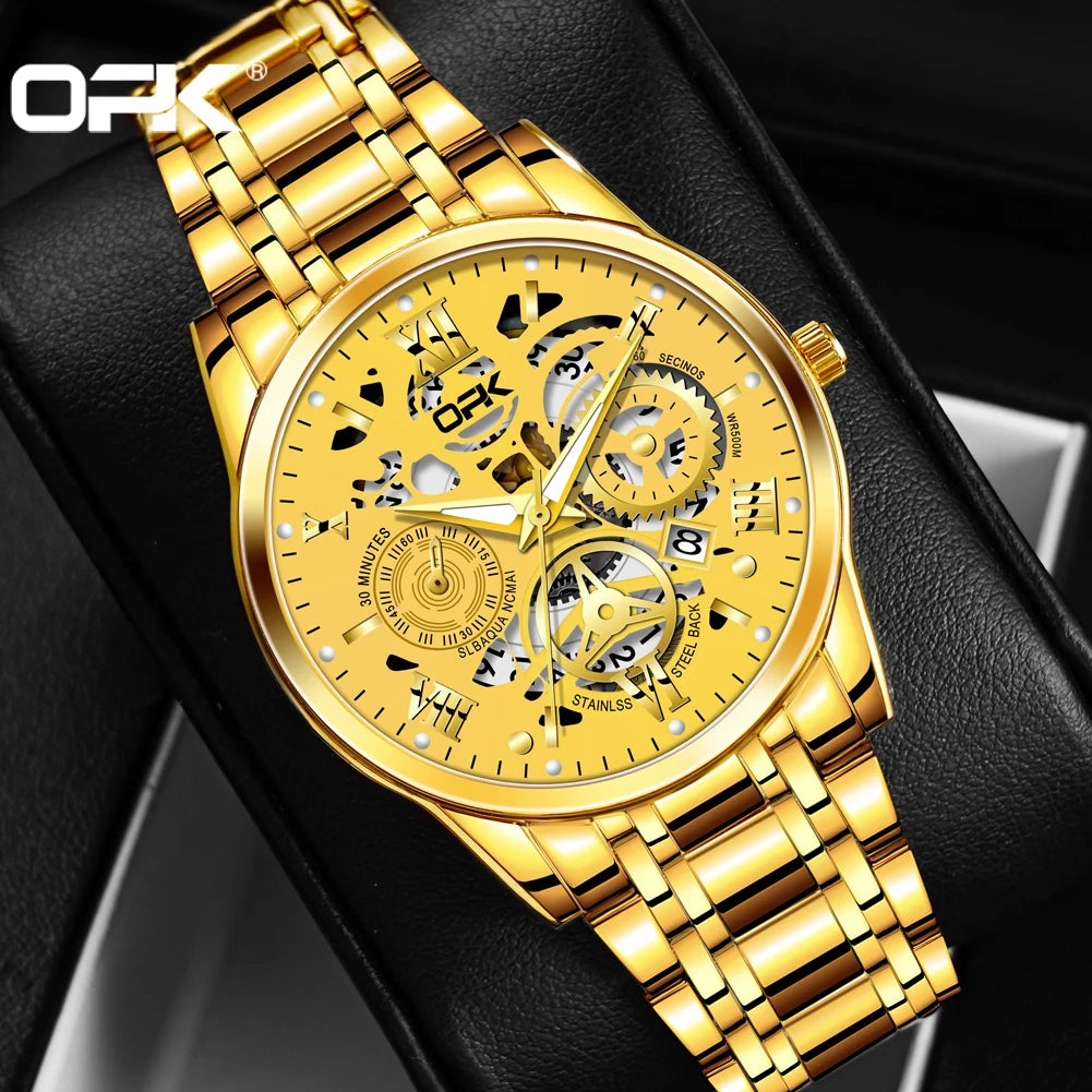 Montre OPK8135 – Harmonie Mécanique (Édition Dual-Ton)