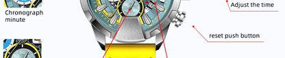 Montre BORUSE Chronographe Homme – Sport & Puissance (5 coloris)