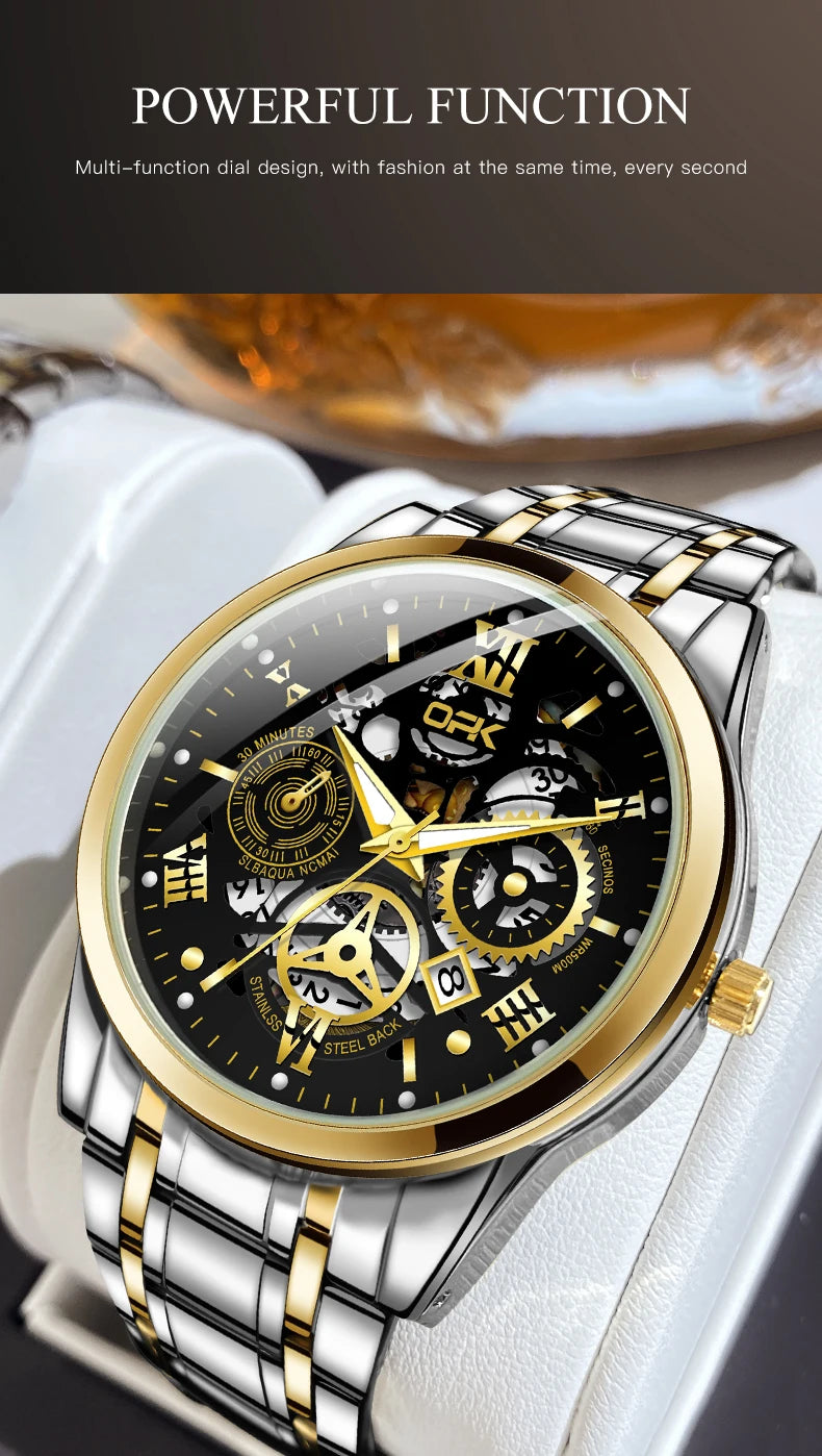 Montre OPK8135 – Harmonie Mécanique (Édition Dual-Ton)