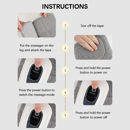 Massage Jambes Sans Fil 360° – Compression Air & Relaxation Musculaire