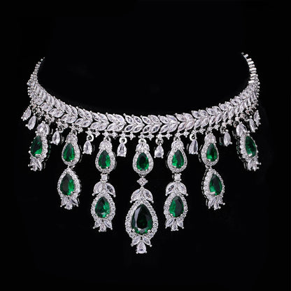 Parure Royale Émeraude – Bijoux Mariée Luxe 4 Pièces
(Édition Limitée – Style Dubaï 2024)
Référence : ZY-DZ279
Prix : 149,90 € (au lieu de 179,90 €)